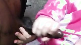 Tini tinédzser barinő néger farkat szop
