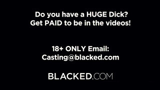 Blacked - Blake Blossom élvezi a gigászi néger pélót